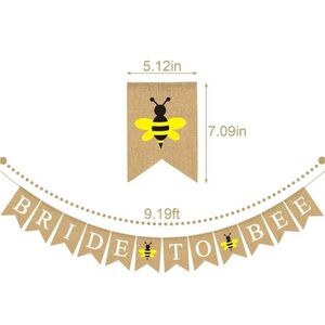 Bride to Bee Burlap Banner